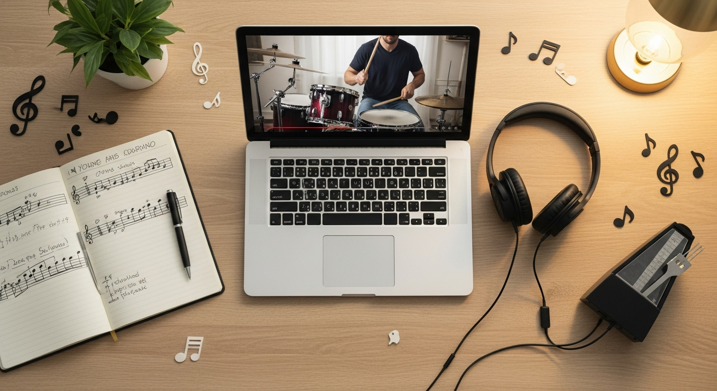 Онлайн-занятие через ноутбук